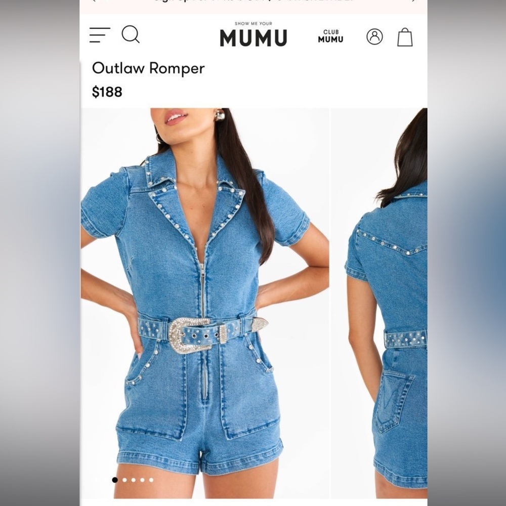 Outlaw Jean Romper